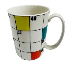 Kate Spade Lenox Mug Say The Word Coffee Tea Cup Colourful Crossword Puzzle 10oz